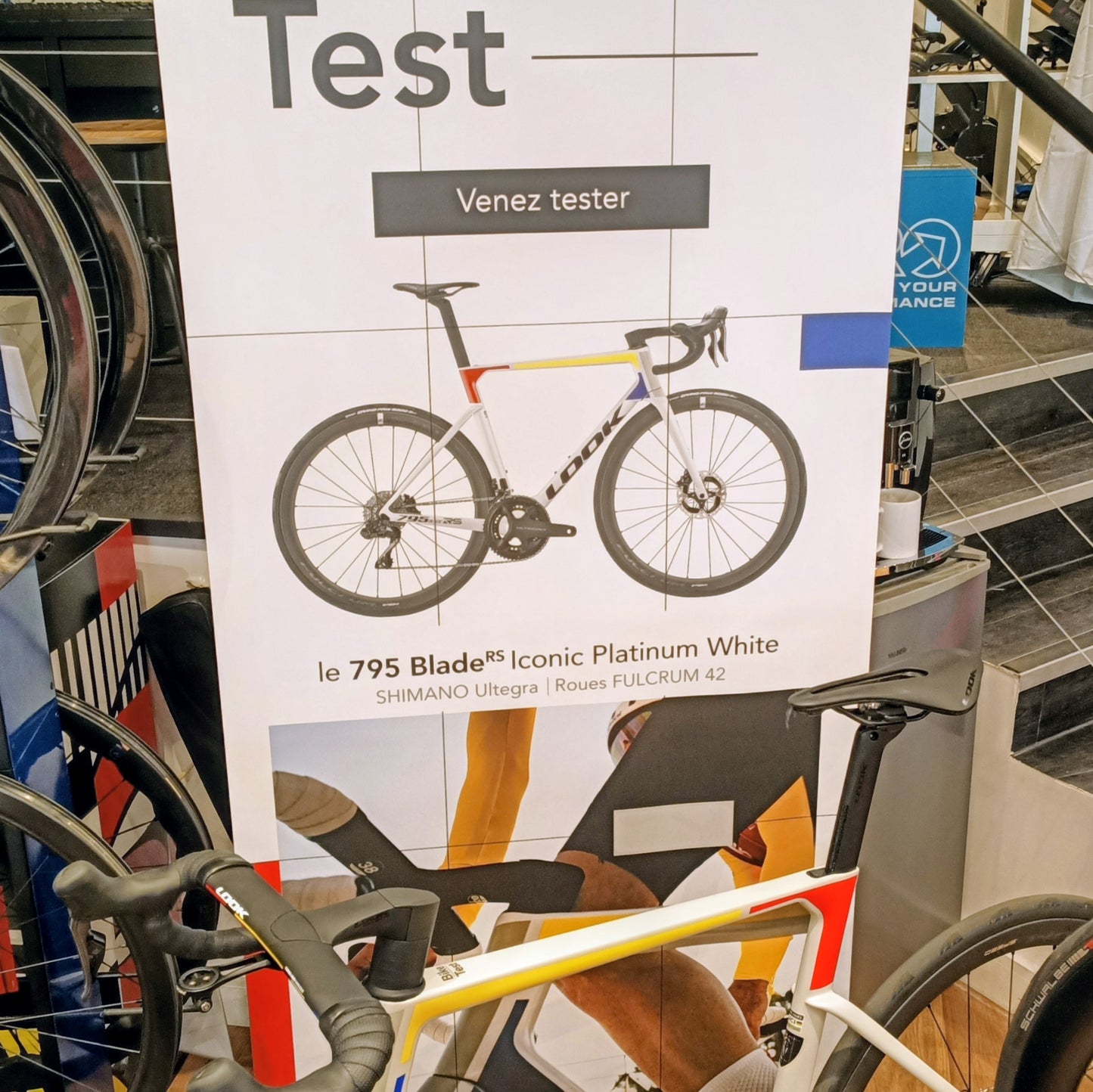 Look 795 Blade RS (blanc) Test Bike , taille L