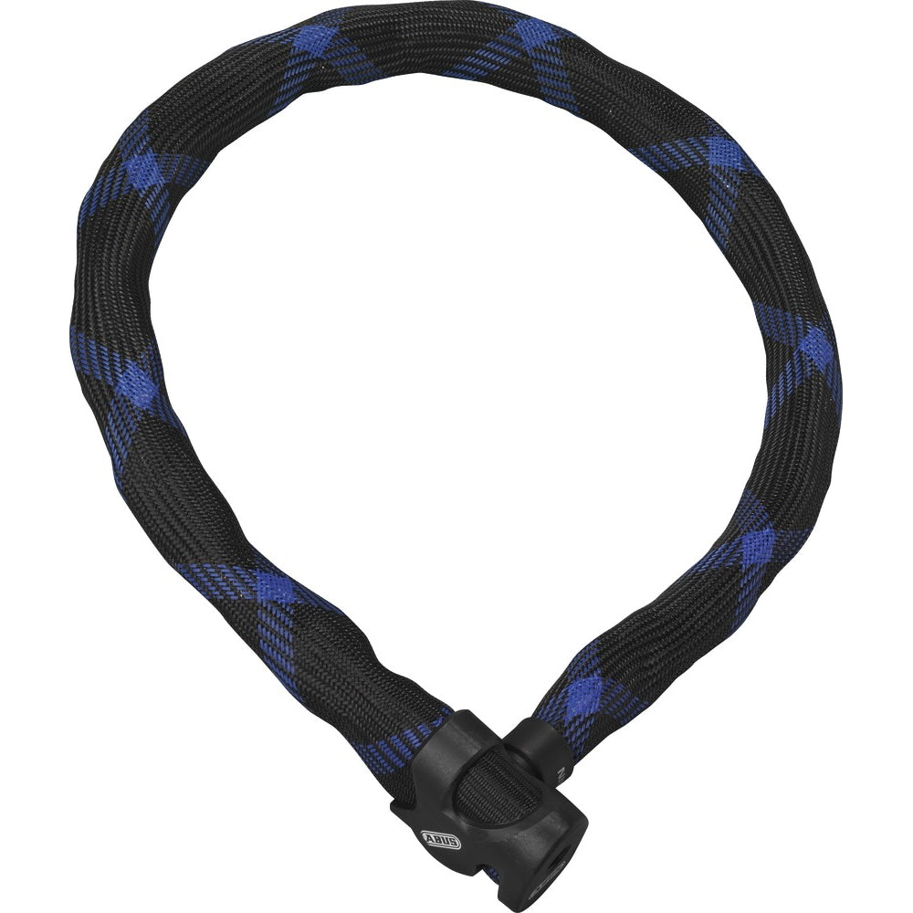 Antivol Chaine IVERA 7210 Ø7mm 110cm gainage tissus noir bleu