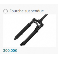 Fourche suspendue pour Oklö...