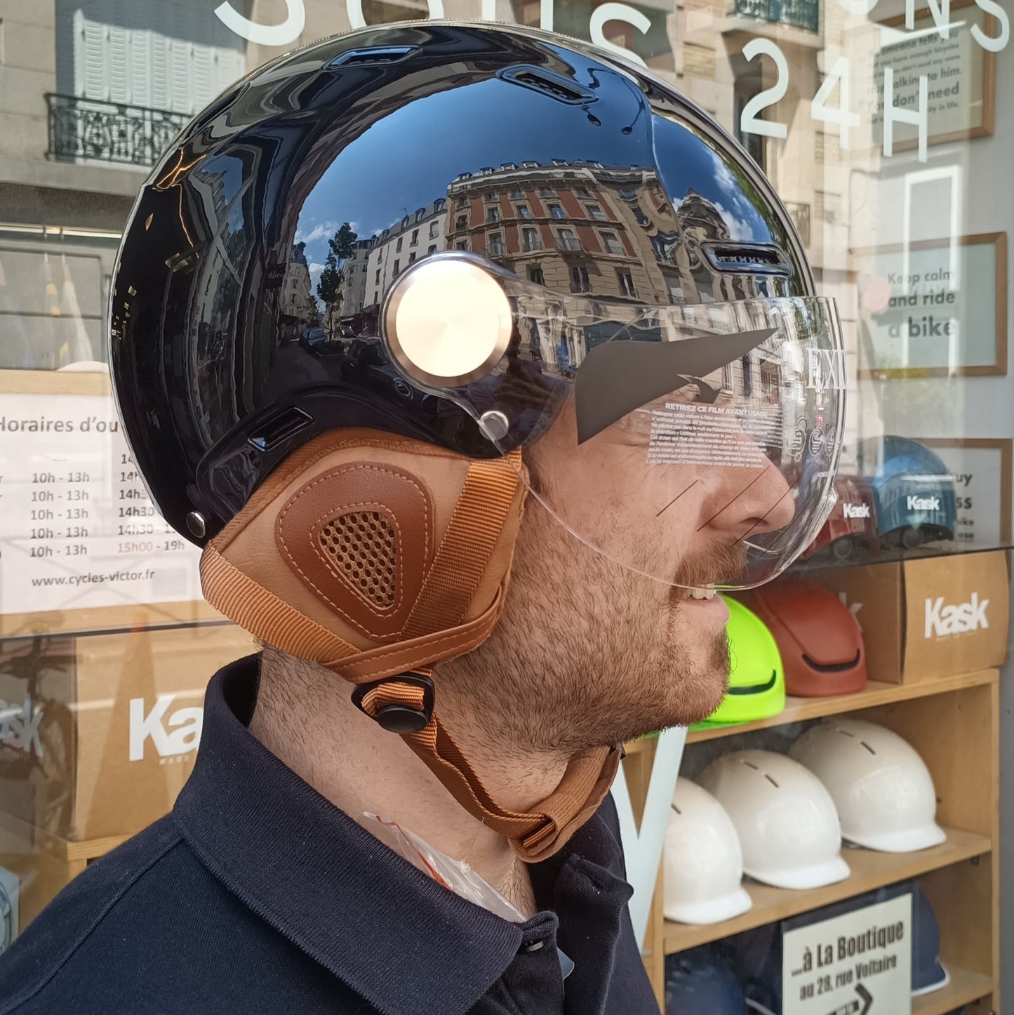 Casque e-Bike2 Noir Brillant - taille M 54-58 cm