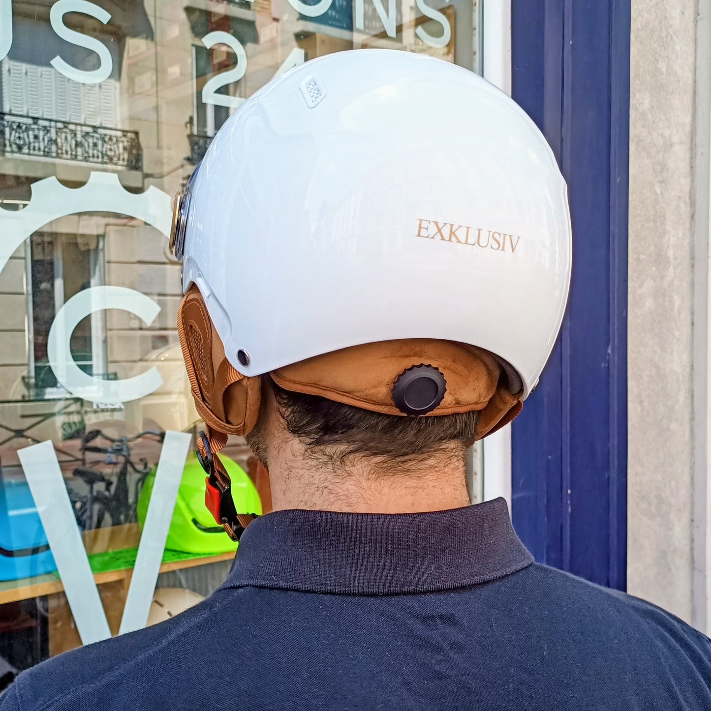 Casque e-Bike2 Blanc Brillant - taille M 54-58 cm