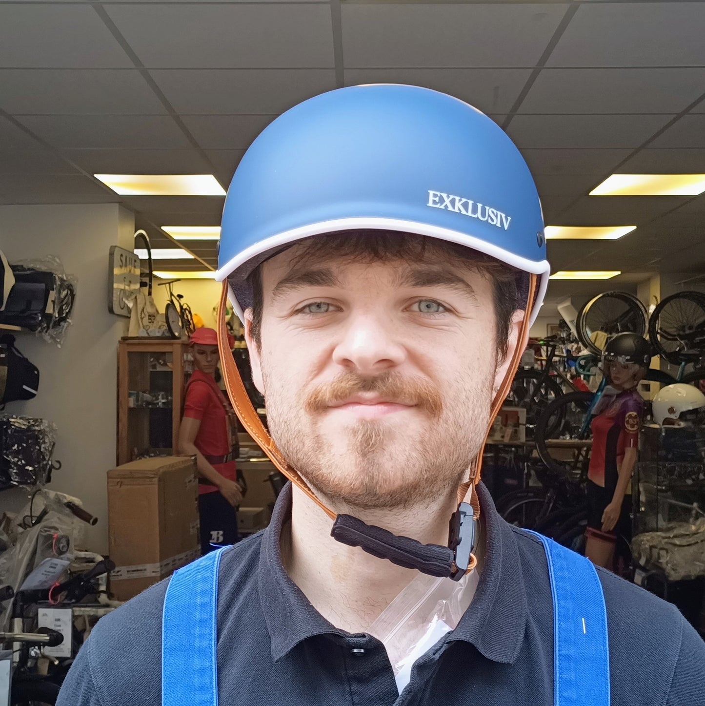 Casque Pure bleu mat - taille M 57-59cm