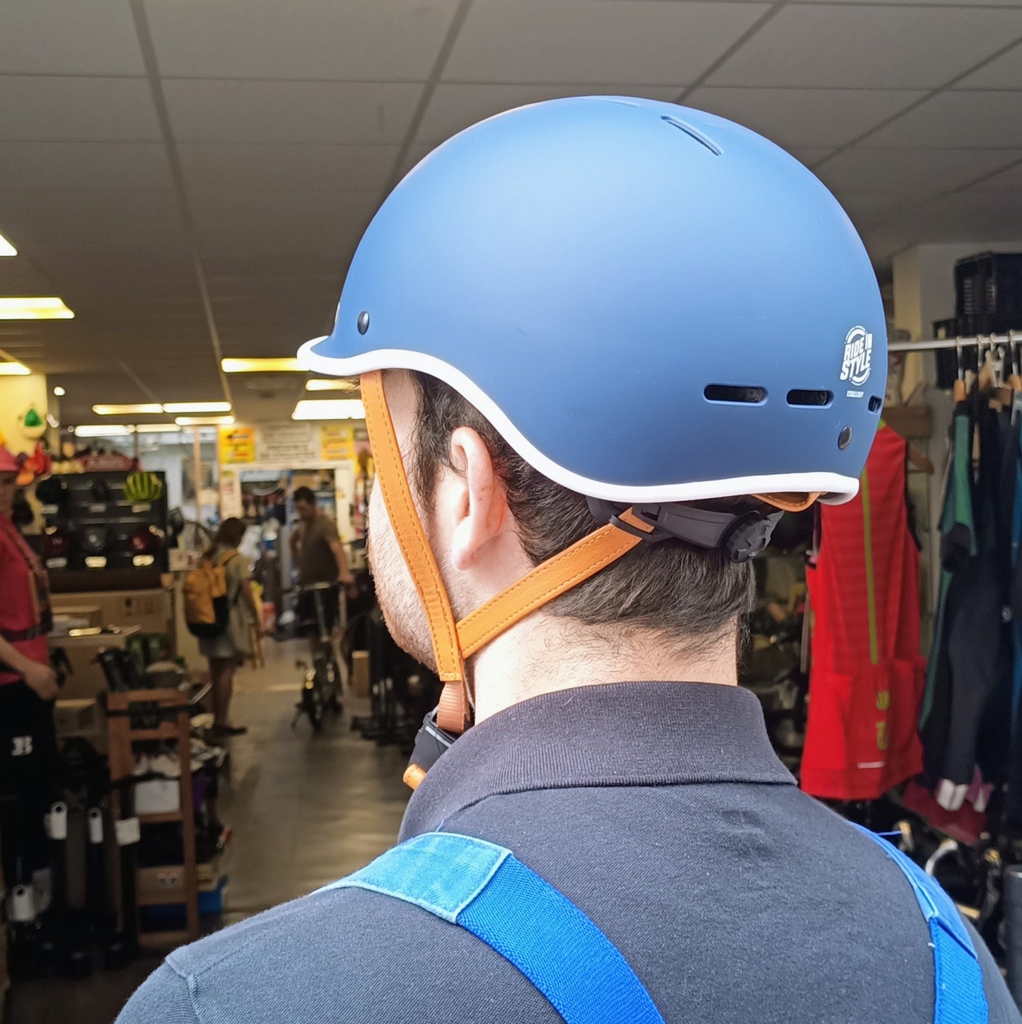 Casque Pure bleu mat - taille S 53-56cm