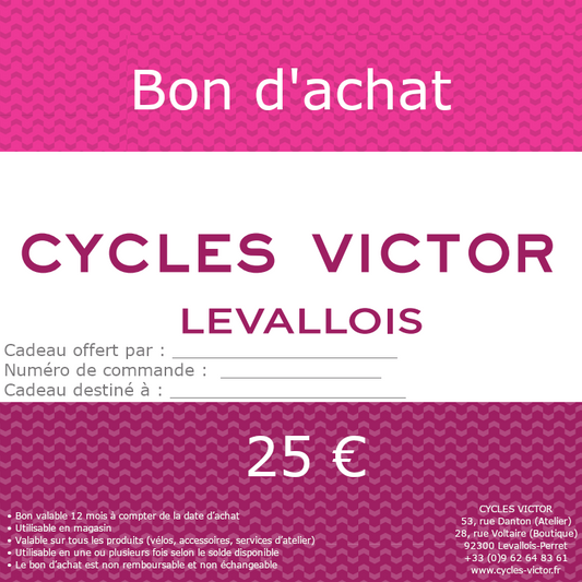 Bon d'achat 25€