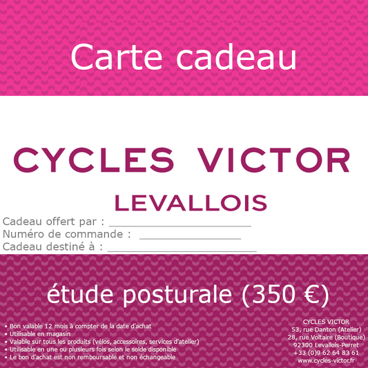 Carte cadeau pour étude posturale (350€)