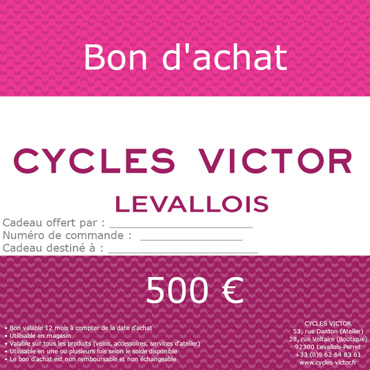 Bon d'achat 500€
