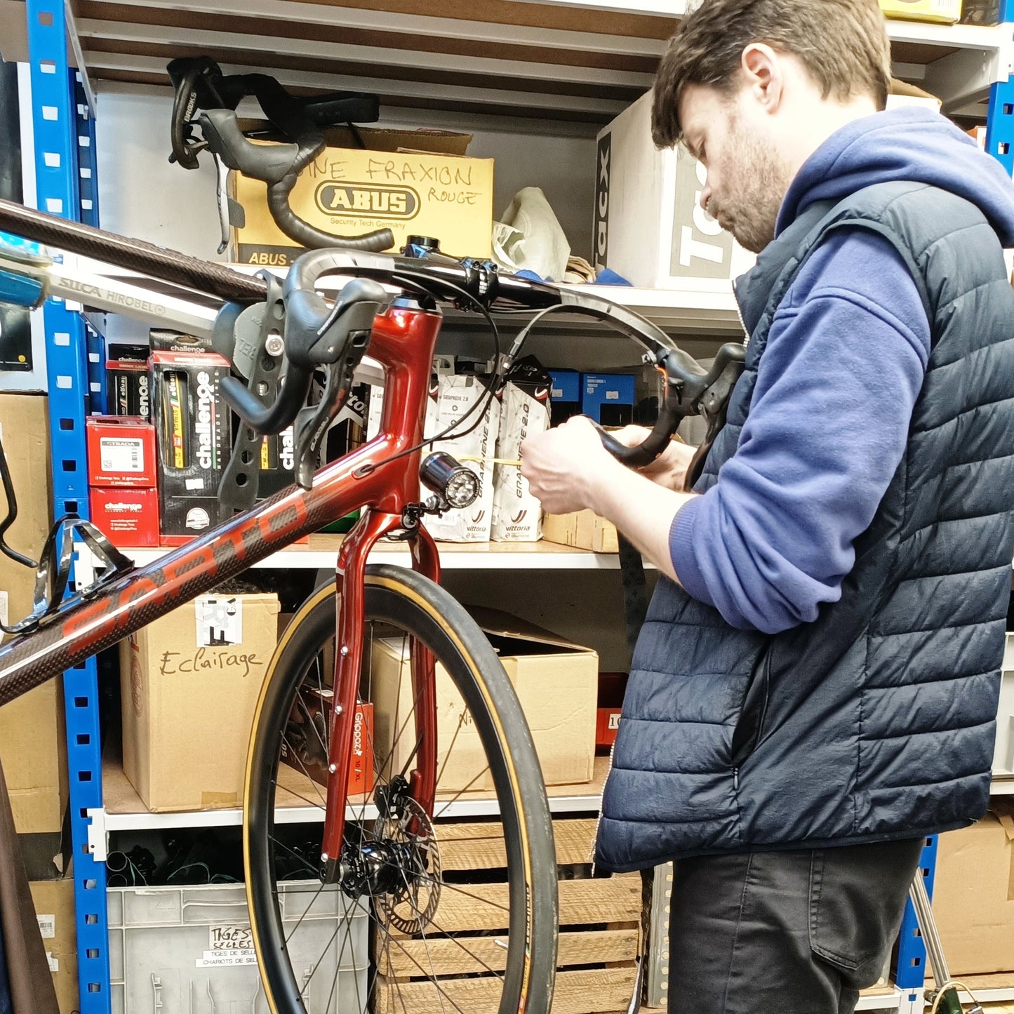 Sarto Seta Gravel tri-composite Classified (rouge/carbone)