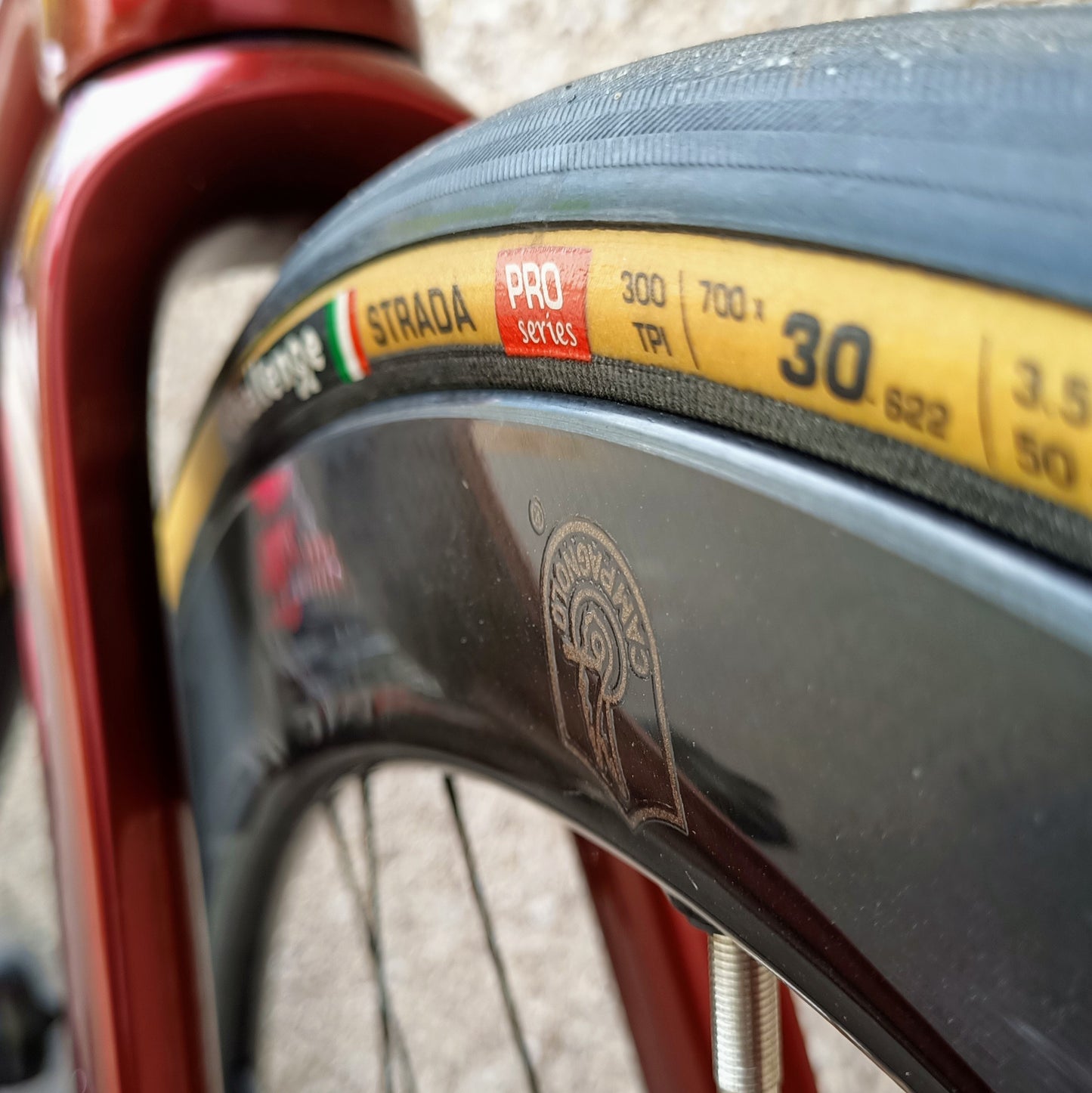 Sarto Seta Plus tri-composite (rouge/carbone)