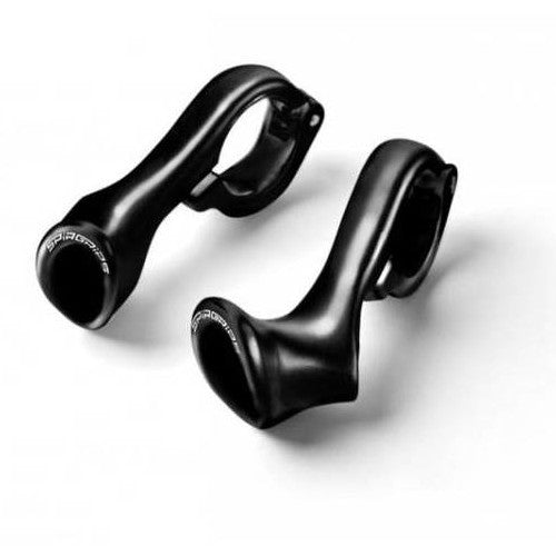 Poignées ergonomiques Spirgrips route - noir brillant